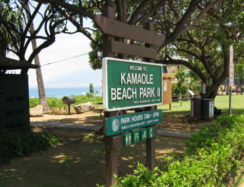 Kamaole Beach Park II in South Kihei Maui, Hawaii