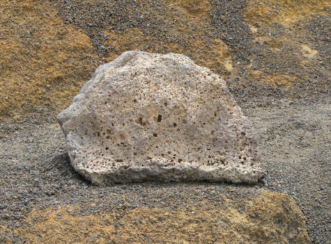 Volcanic Boulder from Molten Lava