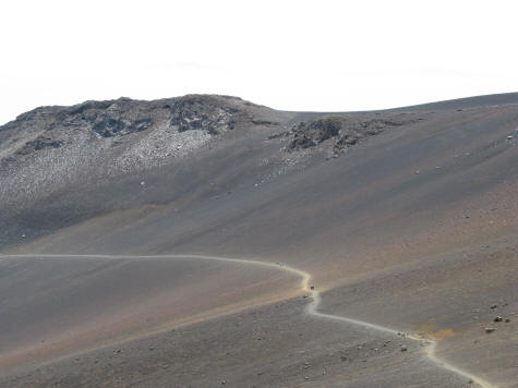 Sliding Sands Trail into the Haleakala Volcano